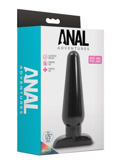 Anal Adventures Basic Large Plug - Passionzone Adult Store
